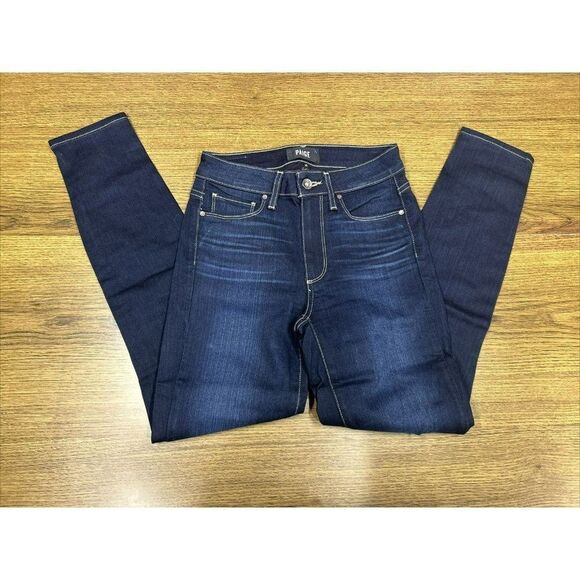 PAIGE JEANS WOMENS size 25  HOXTON ANKLE Denim Daily Stretch Slim Fit NWOT - Picture 3 of 11